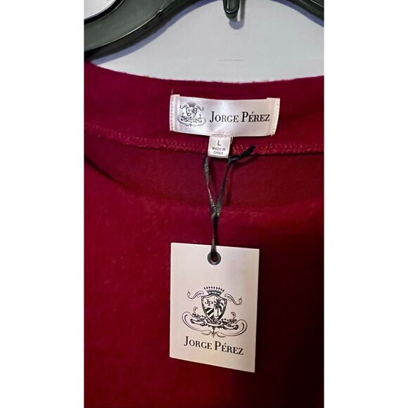 Jorge Perez dark Red Sweater Dress L - Picture 4 of 8